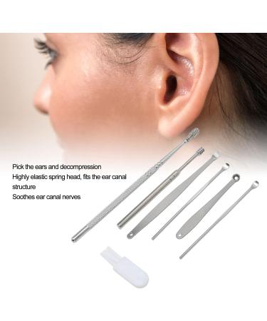 Stainless Steel Ear Cleaner Set - Spiral Earpick Wax Remover & Travel Cleaning Tools for Family Care - Buy Online on GoSupps.com