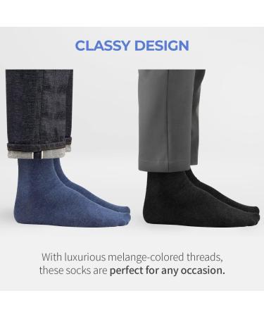 FITEXTREME Non-Skid Diabetic Crew Socks for Men - 3 Pairs, Black - Buy Online on GoSupps.com