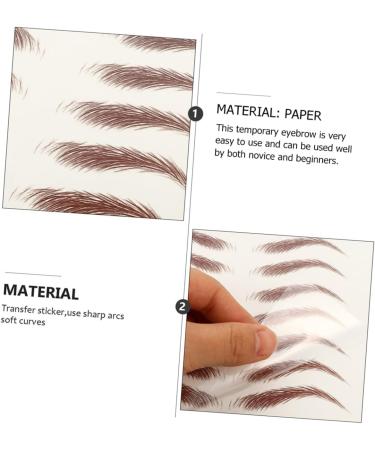 BIUDECO Eyebrow Pen 9 Sheets Waterproof Eyebrow Stickers Eyebrow Transfers Stickers for Women Temporary Brow Tattoos 6d - Buy Online on GoSupps.com