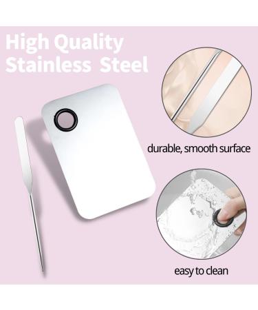 3PCS Stainless Steel Makeup Spatula Set - Korean Inspired Mixing Palettes & Tools - Buy Online on GoSupps.com