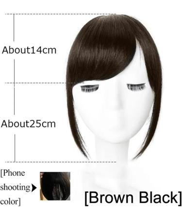 Bangs Hair Clip Black Brown Hair Bangs Clip in Sweeping Side Fringe Fake False Bang Extensions Natural Synthetic Hairpiece Hair Piece Bangs Clip in Hair(Color:3) - Buy Online on GoSupps.com