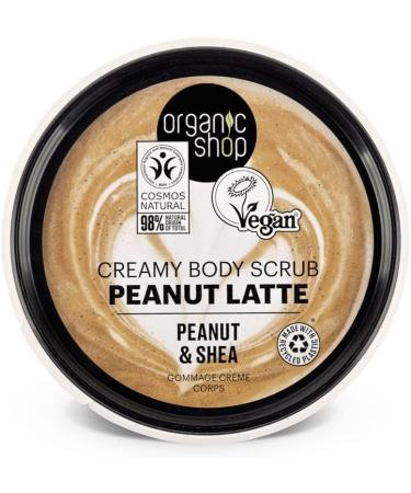 Organic Peanut Latte Creamy Body Scrub with Shea - 250 ml - Buy Online on GoSupps.com