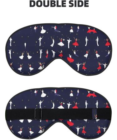 SSIMOO Ballroom Dance Eye Mask | Soft Breathable Sleep Patch for Women | Perfect for Travel & Relaxation - Black - Buy Online on GoSupps.com