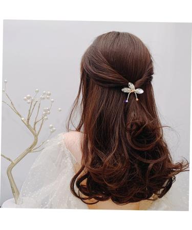 minkissy 1pc Hairpin Rhinestone Clip Women Hair Clip Fashion Non- Hair Clamps Party Headdress Rhinestone Headpiece Fashion Non-slip Hair Clamps Rhinestones Side Clip Delicate Miss - Buy Online on GoSupps.com