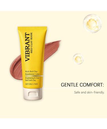 Peel-off facial mask with natural red clay clay film cleanser and moisturizing cream with deep cleansing for oily dry and sensitive skin moisturizing (2) - Buy Online on GoSupps.com