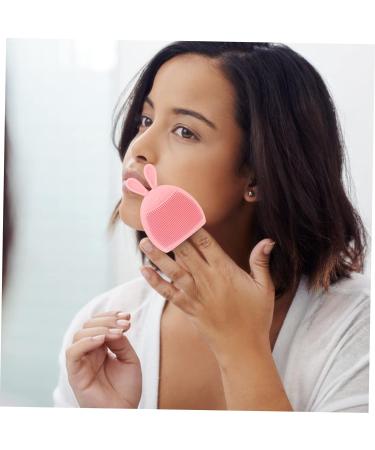 FOMIYES 20 Pcs Rabbit Ears Facial Brush Body Massager Face Massager Silicone Face Scrubber for Women Hand Held Massager Face Cleaner Facial Massager Silica Gel The Face Miss Cleaning Brush Light Pinkx5pcs 7.5x7.5cmx5pcs - Buy Online on GoSupps.com
