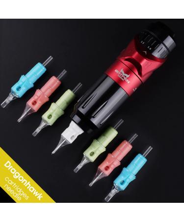 Dragonhawk Tattoo Cartridges Needles Kit - 50Pcs Mixed Sizes - Disposable Standard Needles for Studio Artists - Dragonhawklabs - 1007RM, 1009RM, 1001RL, 1003RL, 1005RL, 10 Curved Magnum, 10 Round Liner - Buy Online on GoSupps.com