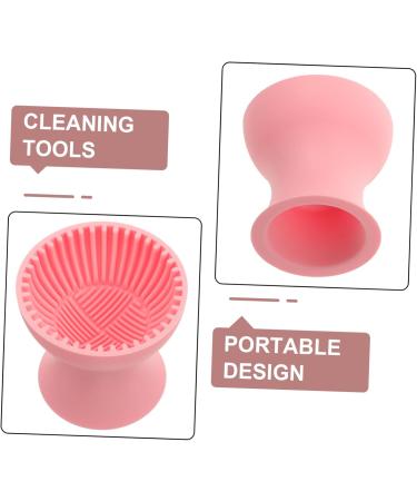 Didiseaon Makeup Brush Cleaner makeup cleaner cup makeup brush small cosmetic brush cleaner cosmetic brush cleaner cup Silica gel Cleaner make up detergent cleaning rack travel cleaning cup - Buy Online on GoSupps.com