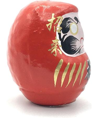 Traditional Japanese Daruma Doll 2.3 Paper-Mache Figure - Handcrafted Art for Prosperity - Buy Online on GoSupps.com