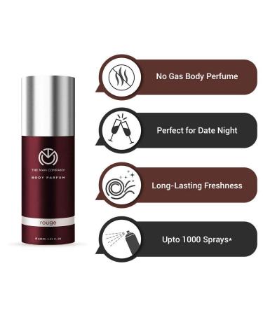 The Man Company Non-Gas Body Perfume for Men Rouge 120ml - Buy Online on GoSupps.com
