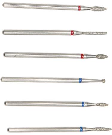 6PCS Tungsten Steel Cuticle Remover Bit Set for Fast Gel Removal Multi Functional Rotate Freely Suitable for Manicure Pedicure - Buy Online on GoSupps.com