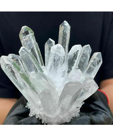 for White Cluster Quartz Crystal Specimen Point gem PINGJIUYIN Crystal Cluster 1pc White