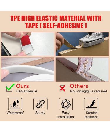 flintronic 5m*16mm U-Shape Flexible Furniture Edge Banding Baby Safty Baby Edge Protector Self Adhesive TPE Wood Edging Tape DIY Furniture Edge Trim for Table Cabinet Furniture Restoration White 5m*16mm - Buy Online on GoSupps.com