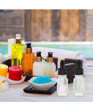 Beaupretty 10-Pack Clear Glass Essential Oil Travel Bottles - Empty Tincture Containers with Drip Tenders for International Shipping - Buy Online on GoSupps.com