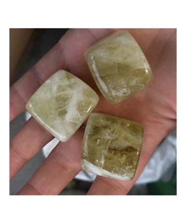 JUKUCKV Spiritual Support 3pcs natural Topaz crystal tumbled Cube Stones (Color : D)