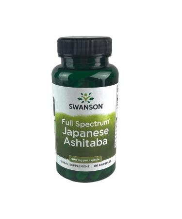 Swanson Japanese Ashitaba - Full Spectrum - Natural Formula for Immune System Support - (60 Capsules 500mg Each)
