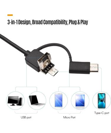Namolit 720P Visual Ear Cleaner | Ear Wax Removal Endoscope Otoscope | 1MP | for Smartphone Tablet Computer | Cleaning Ear Mouth Nose Skin Pets Baby - Buy Online on GoSupps.com