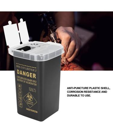 Buy Disposable Blade Waste Box 1L - Black Plastic 10x10x15.5 cm for Safe Disposal | International Shipping Available - Buy Online on GoSupps.com