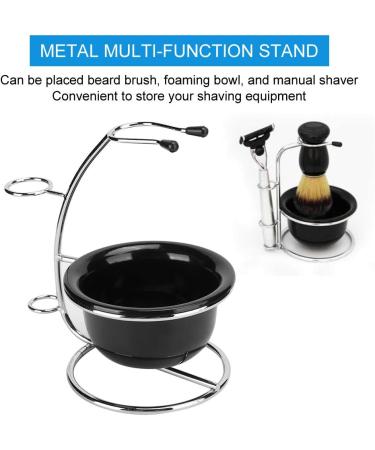 Premium Homeriy Shaving Soak Set - Metal Multifunctional Shaving Brushes & Practical Beard Remover Stand for Men - Buy Online on GoSupps.com