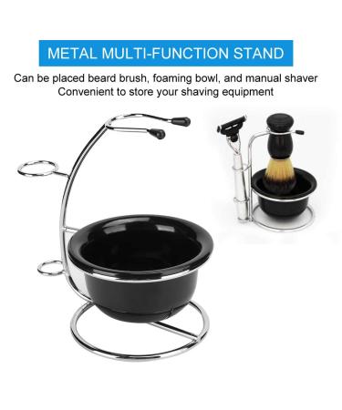 Professional Metal Shaving Brush Holder & Foam Soap Bowl Set - Multifunctional Bar Turf Tools for Grooming Accessories - Buy Online on GoSupps.com