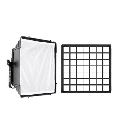 GVM Foldable Softbox Diffuser with Grid Beehive for RGB 800D/560AS/480LS Series LED Video Light Suitable for Studio Lighting Portrait Photography Video Lighting Led Panel 2 Packs 11"x11"