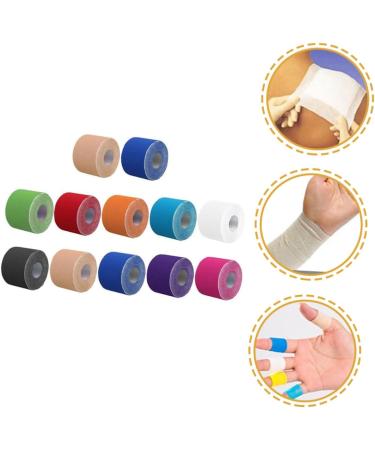 12 Rolls Non-Woven Sports Tape - Athletic Wrist & Leg Wraps for Muscle Support | Fitness Tape for Optimal Performance - Buy Online on GoSupps.com