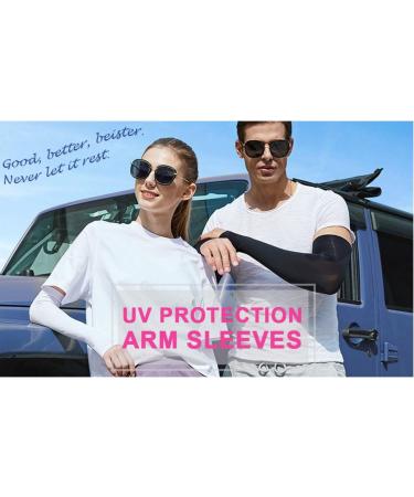 Moguxb Unisex Arm Sleeves - 6 Pairs UV Protection for Cycling & Outdoor Sports | Non-Slip Arm Sleeves for Men & Women - Buy Online on GoSupps.com