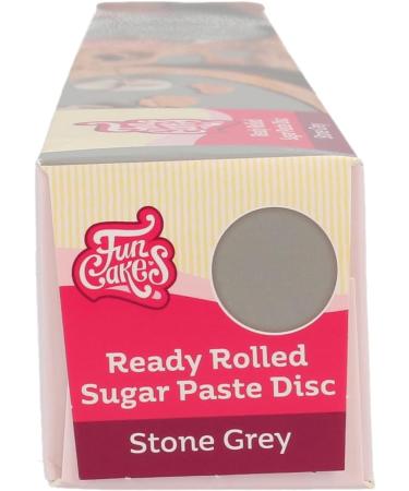 FunCakes Ready Rolled Sugar Paste Disc Stone Grey: Saveur Vanille D licate D j Roul Facile Utiliser Id al pour D corer les G teaux 430 g - Buy Online on GoSupps.com