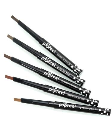 Popfeel Eyebrow Pencil Waterproof Long Lasting Eye Brow Maker Pen Makeup Tools 01 light coffee