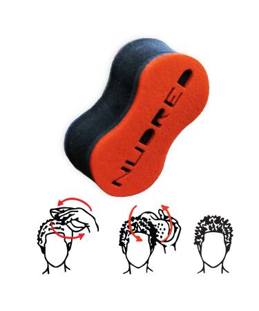 Nudred Hair Sponge for Black Men/Women  Hair Twisting Sponge/Twist and Curl Sponge Brush  Barber Curling Care Tool Brushes for Afro Curly Styling Dreads  Curls  & Coils  Large Holes (Red) Red Brush Big Holes