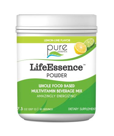 Pure Essence Labs LifeEssence Multivitamin Powder for Men and Women Natural Herbal Supplement with Vitamin D3 B12 and Biotin Energizing Whole Food Based Powder Mix 7.3 oz