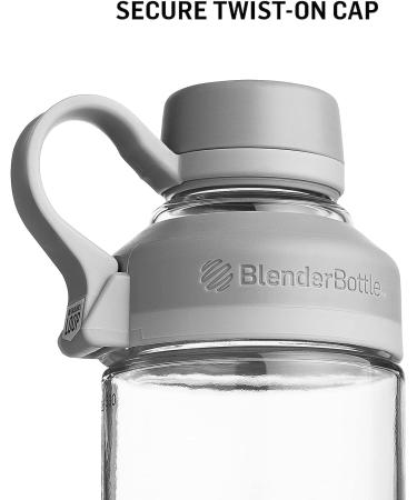 BlenderBottle Mantra Glass Shaker Bottle - 20oz Plum Protein Mixer - Buy Online on GoSupps.com