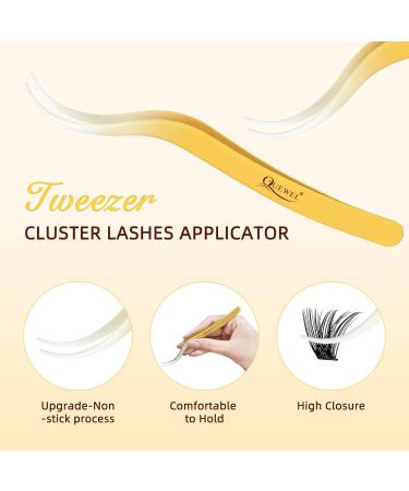 Self-Adhesive Eyelash Clusters | QUEWEL Natural Look No Adhesive Required | 40 PCS Reusable DIY Eyelash Extensions for Beginners | Easy to Use (ZN06) - Buy Online on GoSupps.com
