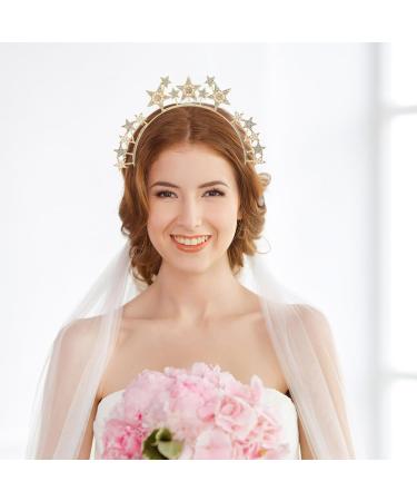 Beaupretty Hair Accessories Headbands Goddess Crown Star Headband Wedding Accessories for Brides Star Headpiece Wedding Crown Goddess Accessories for Women Alloy European and American - Buy Online on GoSupps.com