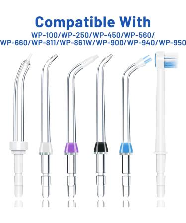Leogony 6PCS Water Flosser Replacement Heads Water Flosser Tips for Waterpik - Buy Online on GoSupps.com