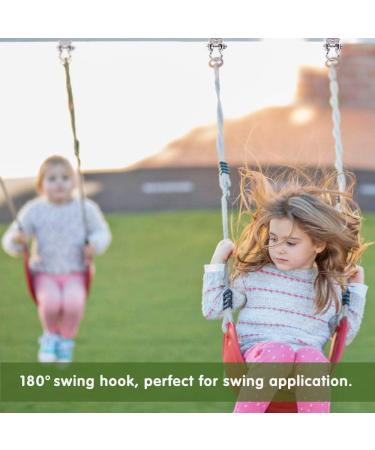 WAREMAID Set of 2 Heavy Duty 180 Swing Hangers Stainless Steel Swing Hook for Ceiling Wooden Porch Swing Hanging kit Playground Gym Rope Boxing Bag Hammock Chair Yoga Swing Mount 1000 lb Capacity 2 Pack - Buy Online on GoSupps.com