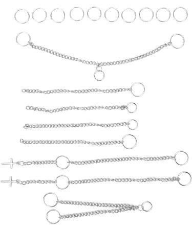 Hair Braid Chain Multi Purpose Attractive Charming Hair Braid Rings Decorative Beautiful Punk Style for Hair Decoration for Hair Braiding for Gift - Buy Online on GoSupps.com