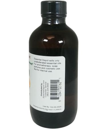 Essential Depot Orange Sweet Essential Oil - GC/MS Tested - Supplied in 4 oz. Amber Glass Bottle with Black Phenolic Cone Lined and Safety Sealed Cap - Buy Online on GoSupps.com