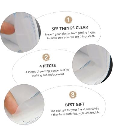 Healeved 8 STK Anti-Fog Nose Pads - Silicone Accessories for Glasses & Face Masks | Comfortable Protection & Seal | White - Buy Online on GoSupps.com