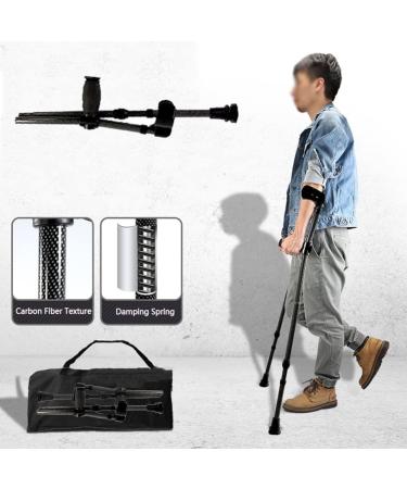 Folding Forearm Crutches for Adults Adjustable Height and Handle Crutches Lightweight Arm Crutches for Youth Children Men Women(Carbon Fiber Texture) Anniversary Independence - Buy Online on GoSupps.com