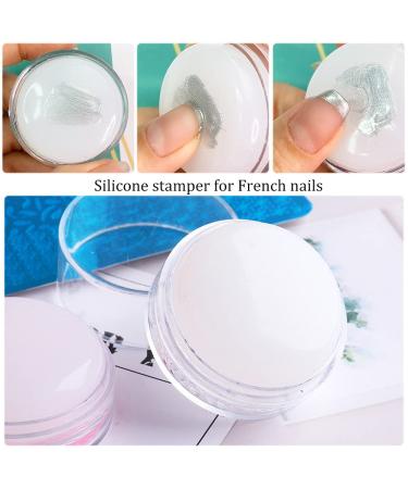Dornail Clear Silicone French Nail Stamper Kit - Manicure Nail Art Tools - Buy Online on GoSupps.com