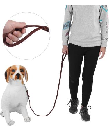 Buy Pet Dog Leash for Large & Medium Dogs | Leather Walking Running & Training Rope 1.6m - Durable & Comfortable - Buy Online on GoSupps.com