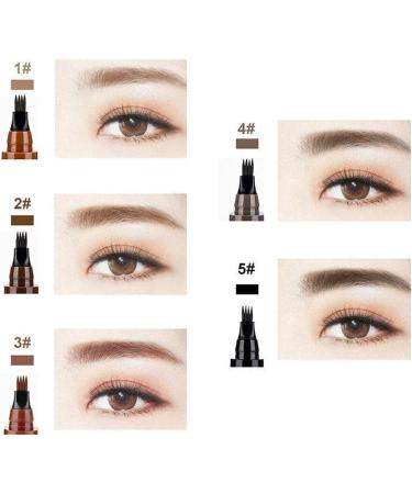 Lightsbetter Waterproof Brow Pen Lightsbetter Microblading Eyebrow Pencil 4 Tipped Precise Brow Pen Natural Brow Eyebrow Pen Long Lasting Eyebrow Pencil Waterproof (Red Brown*2) - Buy Online on GoSupps.com