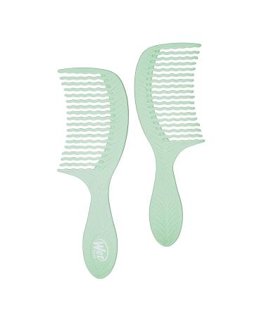 Wet Brush Go Green Tea Tree Oil Wide Tooth Comb - Gentle Hair Detangler with WaveTooth Design - No Split Ends, No Damage - 1 Count - Buy Online on GoSupps.com