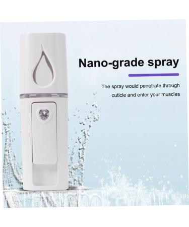 Ipetboom 1pc Steamer Portable Facial Hunidifier Carpet Spots Nano Mist Sprayer Spray Meter Steamboat Cosmetic 10.5*3cm White - Buy Online on GoSupps.com