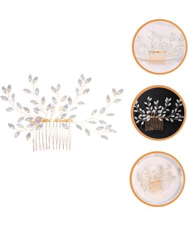 Ipetboom Sweet Rhinestone Hair Accessories Bridal Hair Wedding Hair Comb Beads Rhinestone Headpiece Prom Hair Accessories Headwear for Women Bride Hair Piece Wedding Dress Crystal - Buy Online on GoSupps.com
