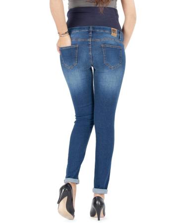 Milano Maternity Jeans - Ultra Stretch Buttery Soft Denim for Comfortable and Stylish Pregnancy Wear | High-Waisted Over the Bump Band, 18 Stone - Buy Online on GoSupps.com