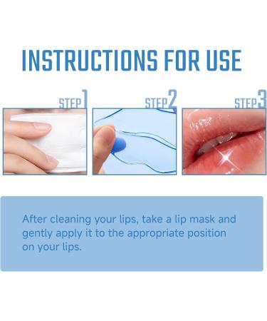 Collagen Lip Mask Pink Moisturizing Lip Patch Natural Collagen Lip Mask Overnight Anti-Aging And Anti-Chapped Reduce Lip Lines Under Lip Patches - Upgrade Lip Gel Pads (8pcs Blue) 8pcs Blue - Buy Online on GoSupps.com