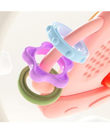 Buy Sensory Tensile Cutting Toys - Bottle-Shaped Dental Aid for Babies & Kids | Silicone Teething Toys in Sweet Pink - Buy Online on GoSupps.com