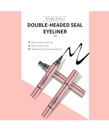 Eyeliner Stamp - Winged Eyeliner Stamp for All Eye Shapes  Easy Cat Eye Stencil Makeup Tool  SmudgeProof & Waterproof Liquid Eye liner Pen  Winged Stamp (10MM  Black) 03:Winged - Buy Online on GoSupps.com